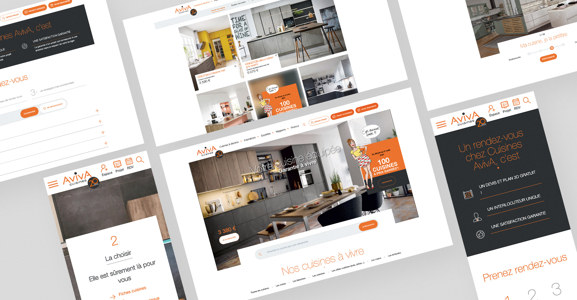 Cuisines Aviva - Projet Novius